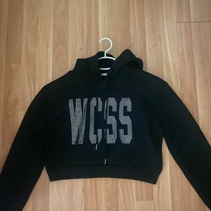 Cropped bling wcss sweatshirt